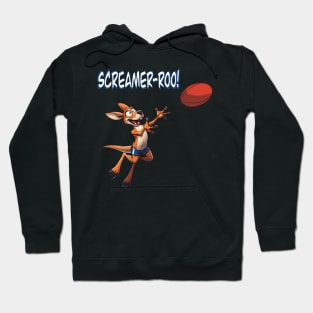 Screamer-roo Australian football kangaroo mark Hoodie